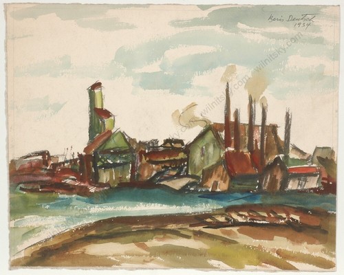 Boris deutsch old - (1892-1978), "old