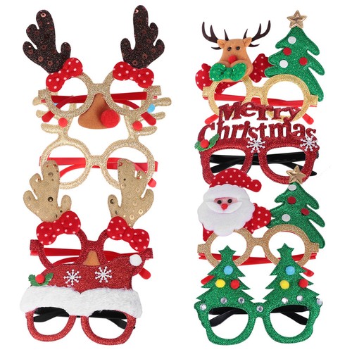 Reusable red christmas glasses - reusable,