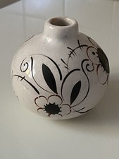 vase boule en grès vernisse
