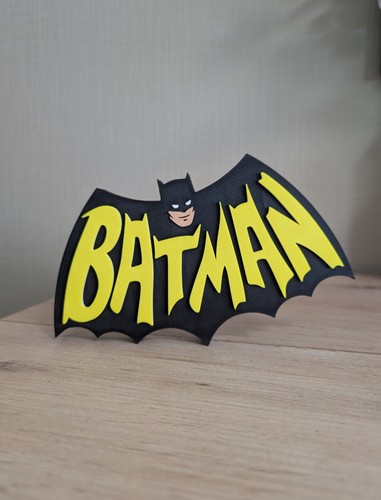 Plaque logo batman - 3d, enseigne