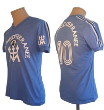 Maillot SCB BASTIA 1978 Vintage ancien CORSE Adidas Ventex Club Mediterrannee 