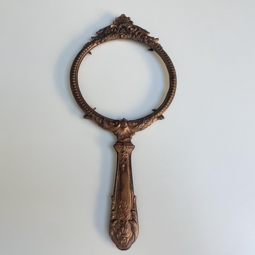 Ancien miroir face - à, main