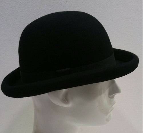 Bombe feutre laine noir - feutre,