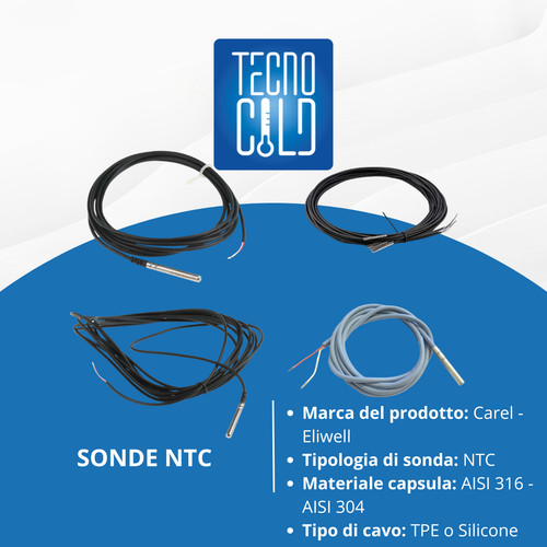 Sonde ntc inox eliwell carel - sonde,