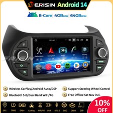 8-Core Android 14 Autoradio GPS 4G Fiat Fiorino Qubo Citroen Nemo Peugeot Bipper