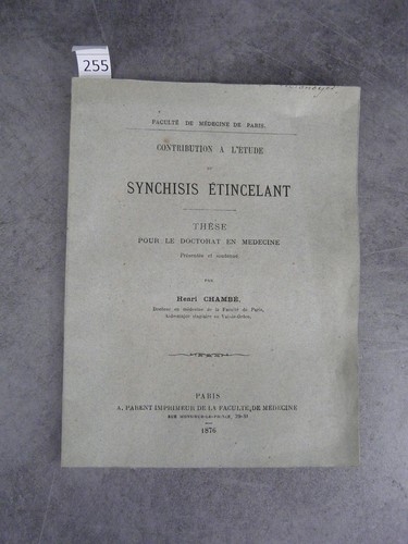 Synchisis étincelant thèse