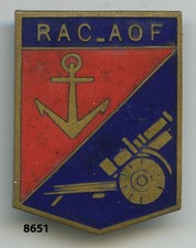 Insigne artillerie coloniale , 3  Gpe. d’Artillerie Coloniale  -  AOF.