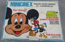 Boite VIDE projecteur 8mm jouet MINICINEX Disney Mickey vintage Meccano-triang