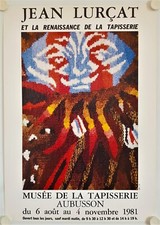 Affiche JEAN LURCAT Renaissance de la Tapisserie 1981 Exposition Musée Aubusson