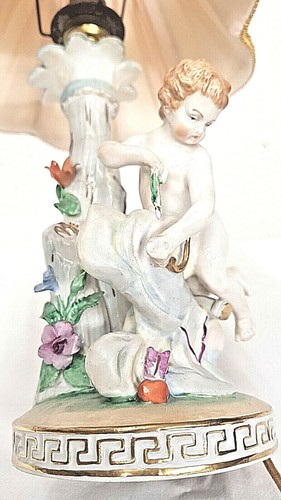 Lampe porcelaine dresden decor - porcelaine,