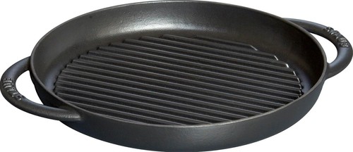 Staub pure grill round black - staub,