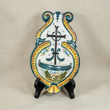 Ancien Bénitier Faïence