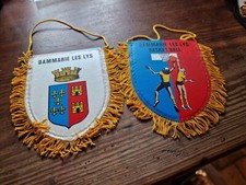 2 fanions DAMMARIE LES LYS BASKET BALL- Fanion en tissu