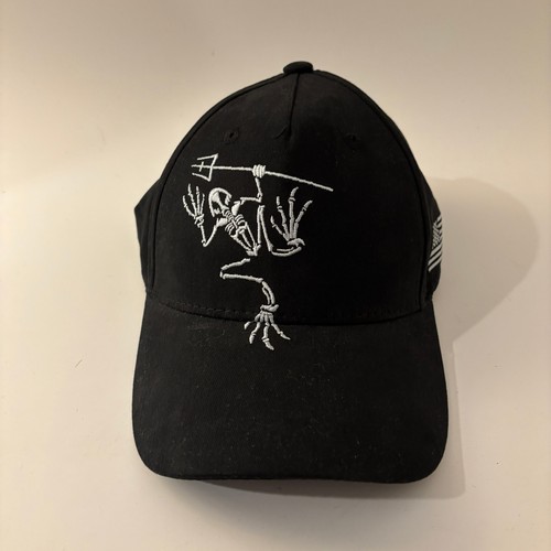 Frog skeleton trident navy - skeleton,