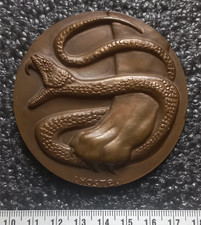 6# Médaille Bronze centenaire de la mort Louis Barye Graveur, Peintre, gr LHOSTE