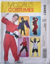McCall's Costumes N° M4951 Déguisements Enfants Tailles 3 à 6 ans