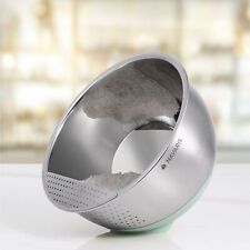 Passoire en Inox Égouttoir Ø 22 cm x 12 cm avec Poignées pour Pâtes Riz Salade