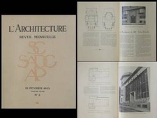 L'ARCHITECTURE n°2 1935 LEON