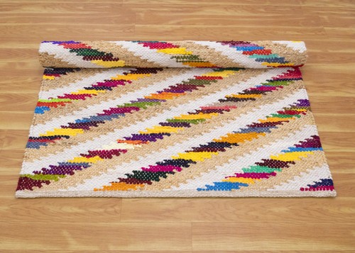 Indien main tissé tapis jute - indien,