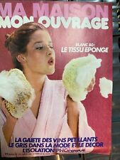 ANCIEN LIVRE REVUE MA MAISON MON OUVRAGE TRICOT LE TISSU ÉPONGE 