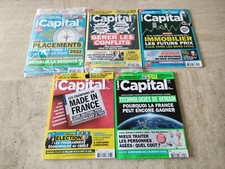 Lot magazines capital 5 numéros de janvier à mai 2022