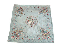 Tissu ancien Soie Broderie