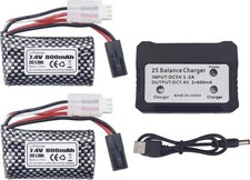 2 batteries lithium-ion 7,4 V