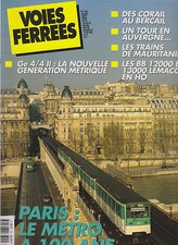 VOIES FERREES N°120 PARIS METRO / Ge 4/4 II / CORAIL / MAURITANIE / BB 12000 