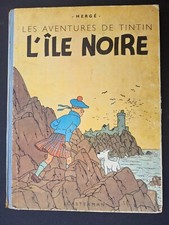 Tintin - L’Ile Noire - B1 de 1946 - Papier Epais - Dos Bleu - TBE