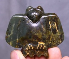 Chinese Hongshan Culture Old Jade Carving Bird Animal Exorcism Amulet Pendant