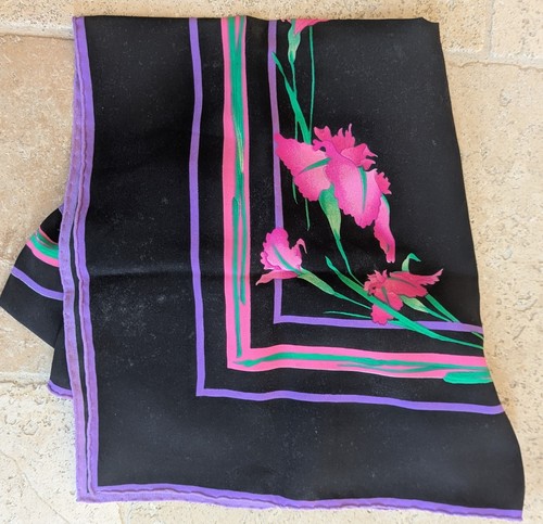 Foulard soie vintage - en,