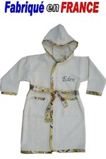 Peignoir enfant prénom brodé