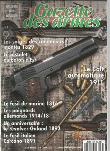 Gazette des armes 238 colt - armes,