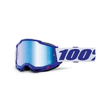 Masque 100% ACCURI 2 Bleu MX Cross Lunettes Enduro Lentille Miroir Bleu