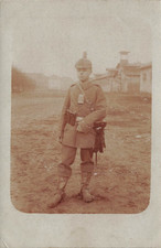 Photo WW1 portrait soldat avec