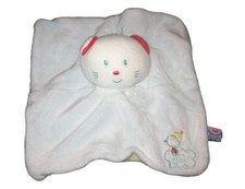 Doudou plat Chat Souris Bleu