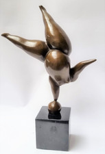 Bronze sculpture balancierende - bronze,