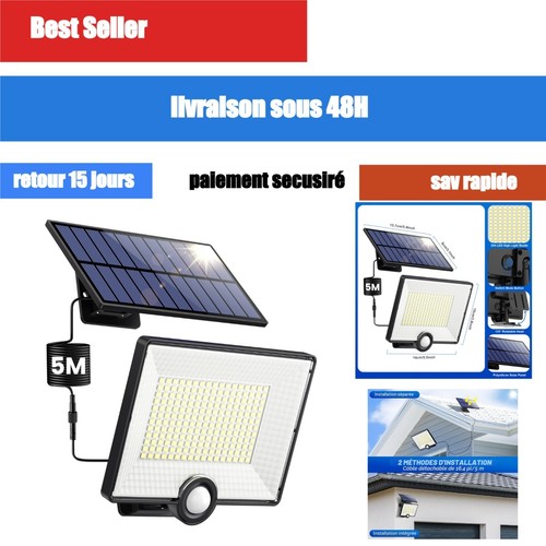 Projecteur solaire extérieur