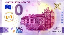 41 BLOIS Château royal 7, 2025, Anniversaire, Billet Euro Souvenir