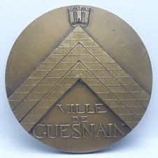 Médaille Ville de Guesnain Bronze Médaillier Franklin (R44)