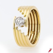 Bague Solitaire 750/18K Or