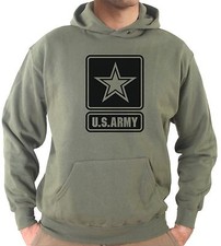 Felpa con cappuccio KJ1811 US Army Esercito Americano Stemma Bassa Visibilità