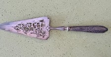 Ancienne pelle à tarte gâteau manche en argent fourré poinçon art nouveau