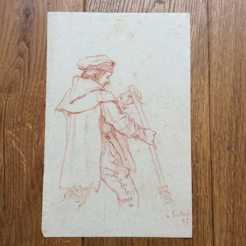 Dessin original sanguine - dessin, la