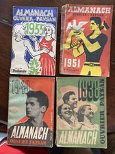 PIF d' ARNAL  1ère histoire lot 4 ALMANACH OUVRIER PAYSAN 1949 + 1936 1951 1955