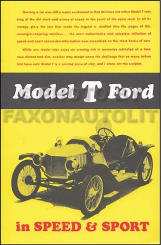 Manuel ford model - t, vitesse