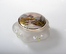 Vase en Verre Peinte Main Art