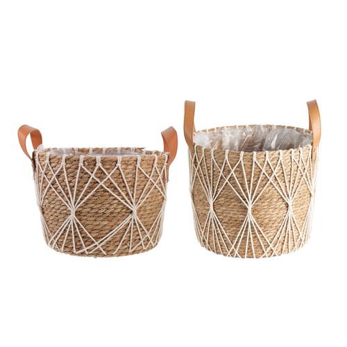 Pcs cache pot osier - 2, panier