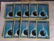 LOT 10 CARTES CARDS POKEMON SET DE BASE ENERGIE " WATER - EAU  " WIZARDS 1999