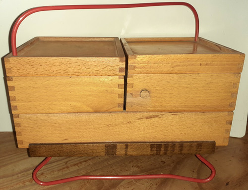 Travailleuse bois table - en, de